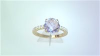 Ringe Sommer Dame Anello Con Pietra in Gelbgold Ametista AME ZIRC 360 P O/C - AME ZIRC 360 P O/C
